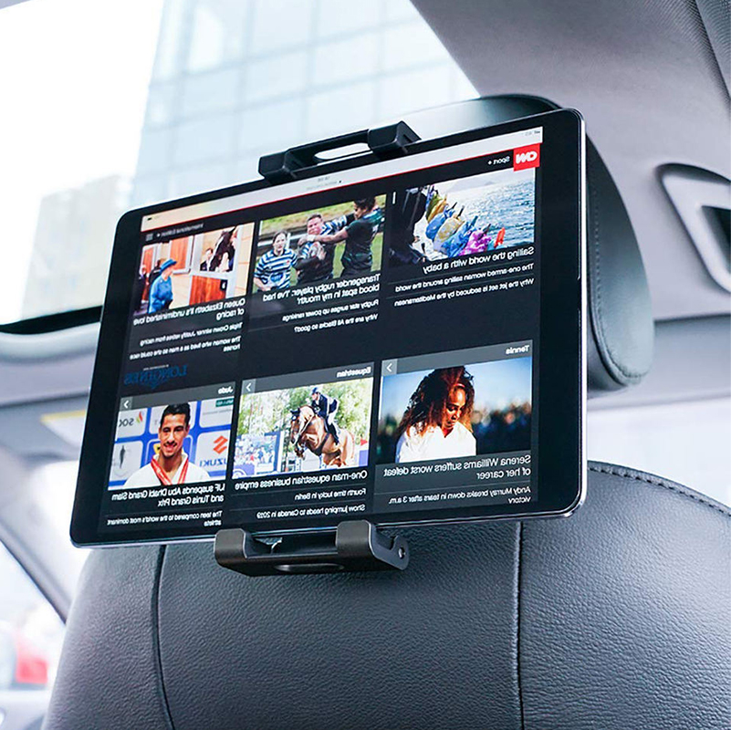 Phone and iPad holder on the car seat