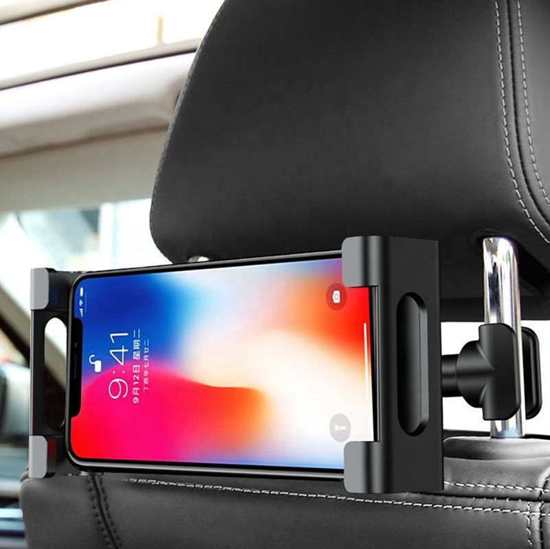 Phone and iPad holder on the car seat