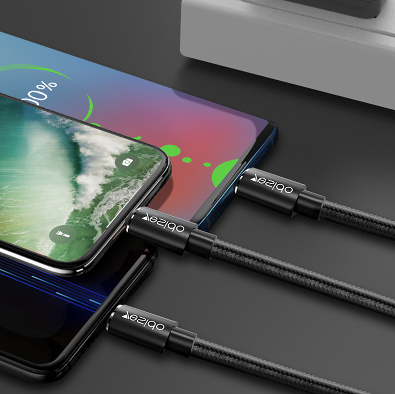 Versatile 3 in 1 charging cable