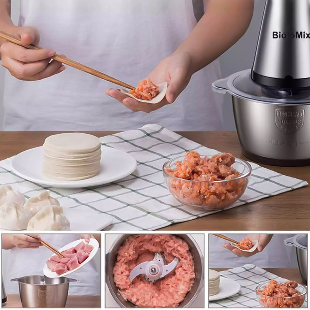 Electric meat and vegetable chopper