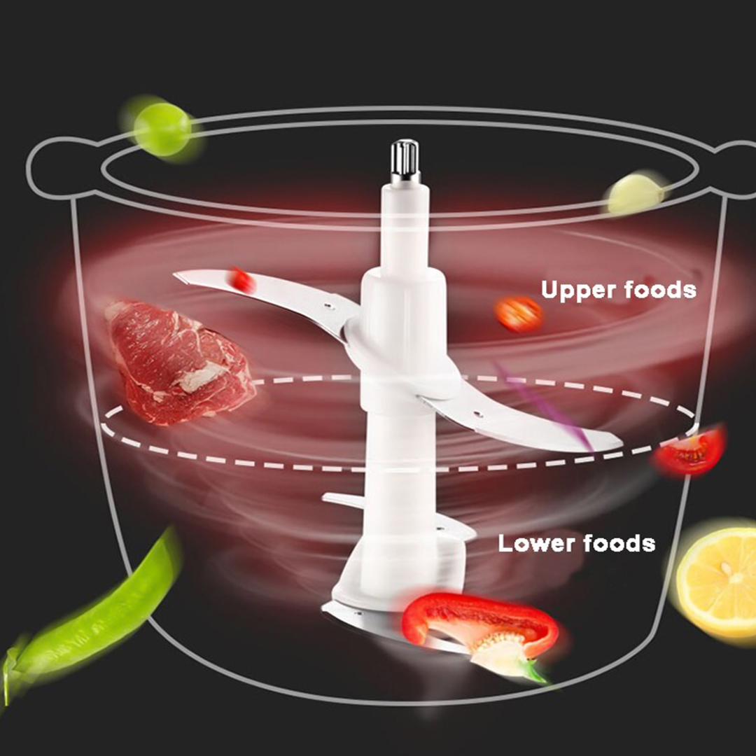 Electric meat and vegetable chopper