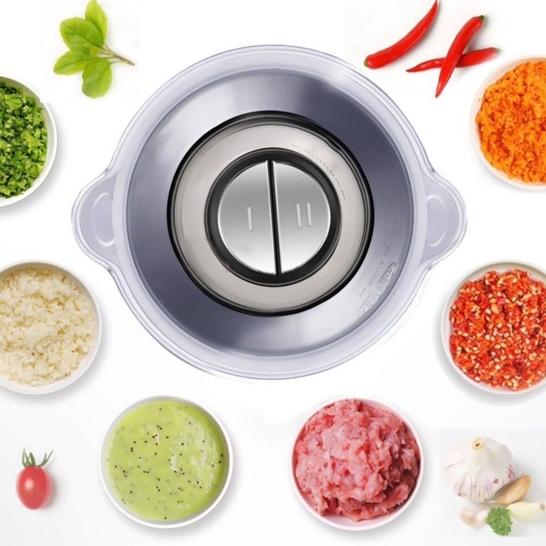 Electric meat and vegetable chopper