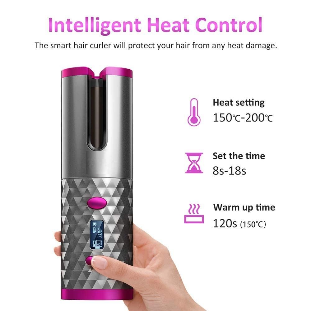 Wireless hair curler