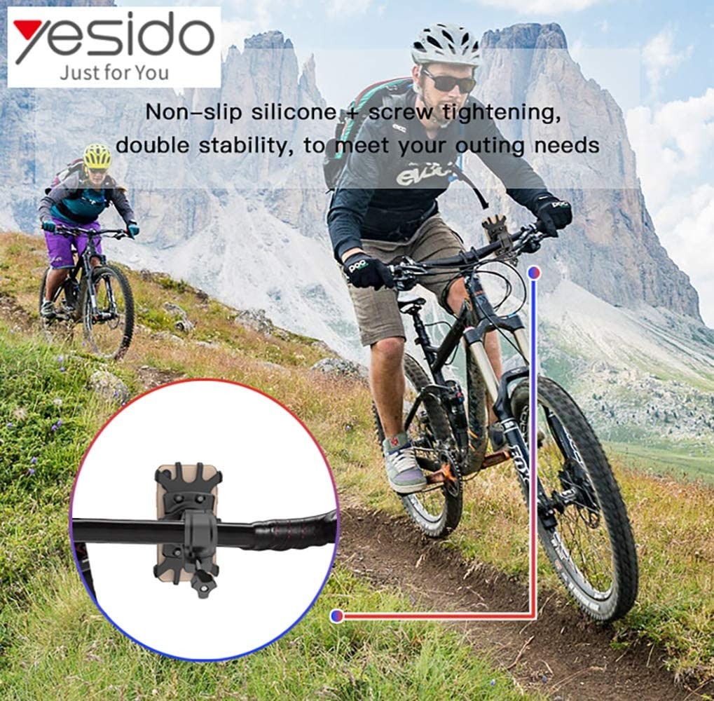 Mobile phone holder for bicycle and motorcycle