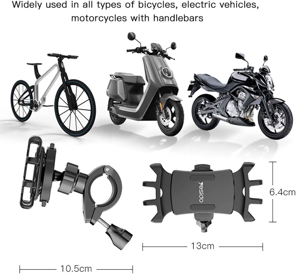 Mobile phone holder for bicycle and motorcycle