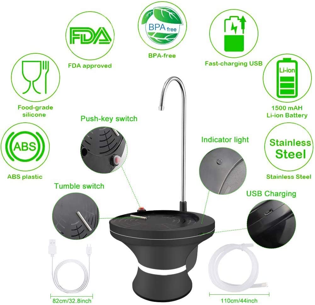 Rechargeable drinking water pump