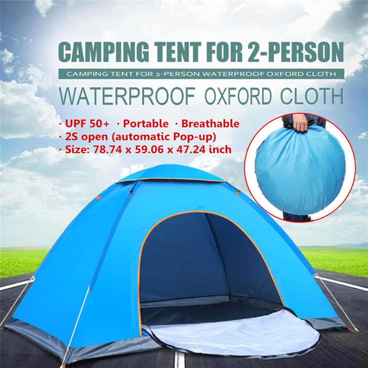 Automatic camping tent