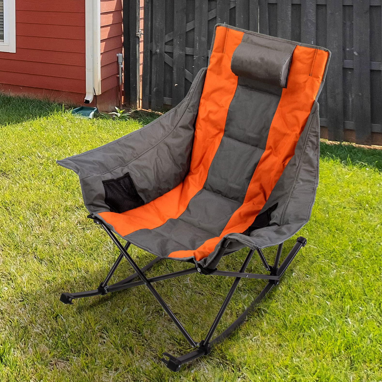 Folding garden rocking chair