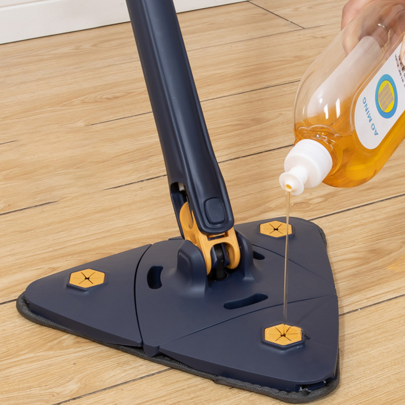 Folding floor mop