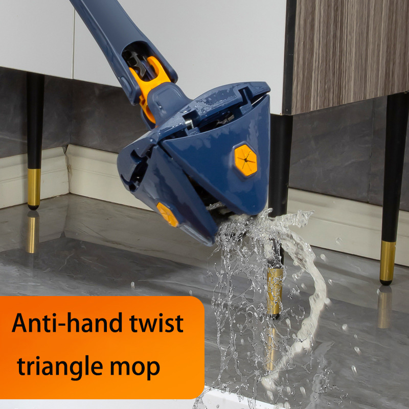 Folding floor mop