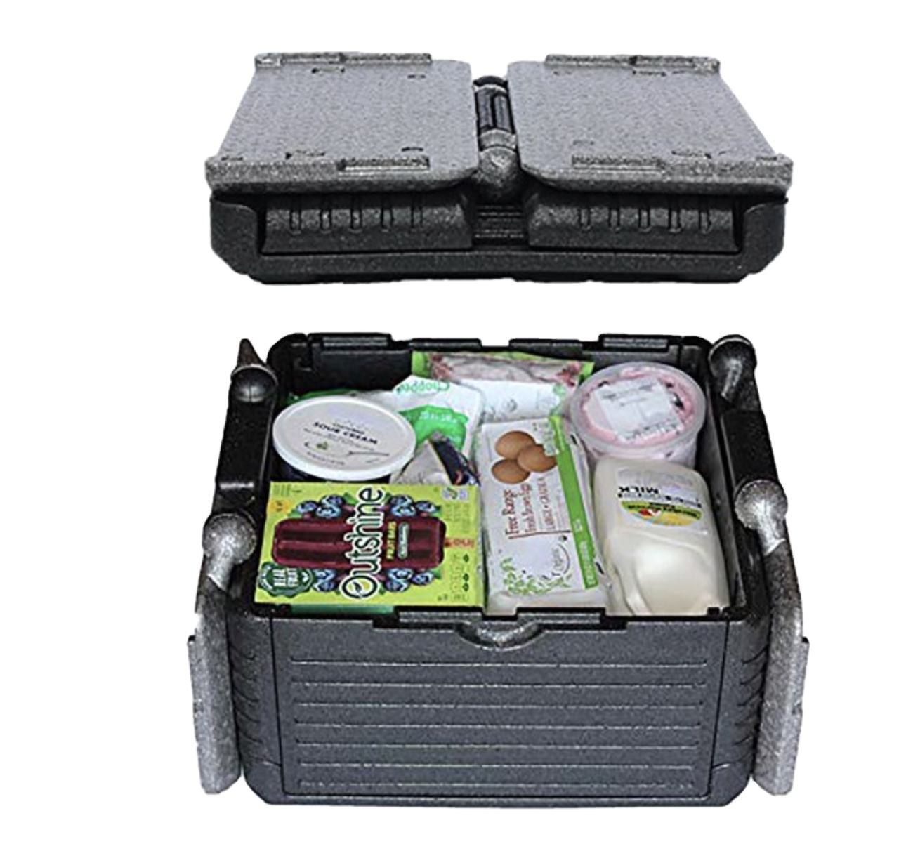 Collapsible cooler insulated storage box