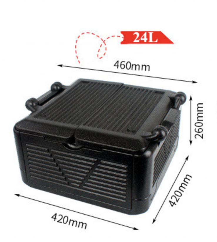 Collapsible cooler insulated storage box