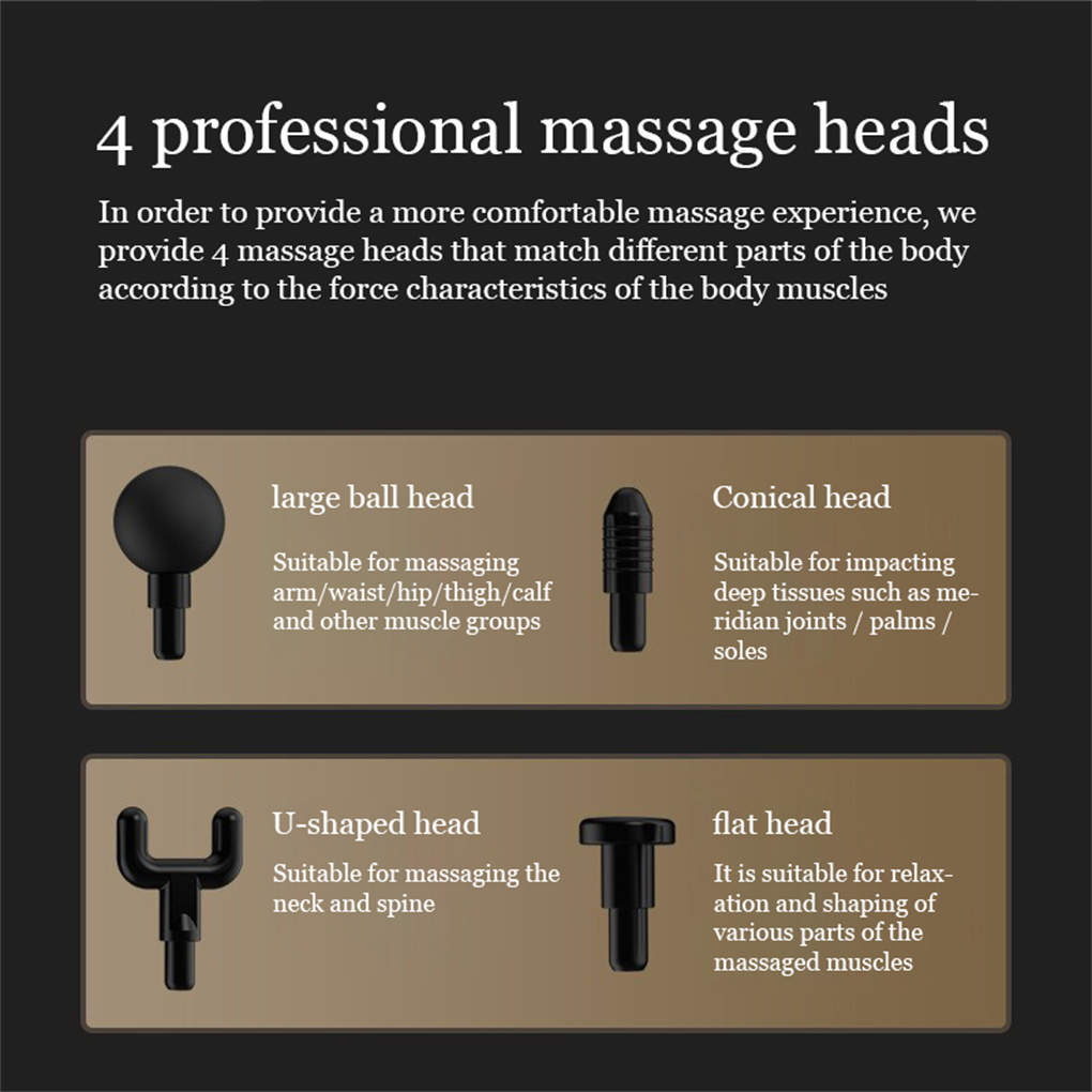 Double Heads Massage Gun