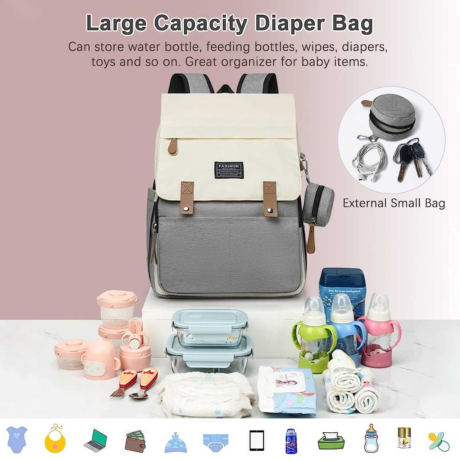 Multi-Functional Diaper Bag