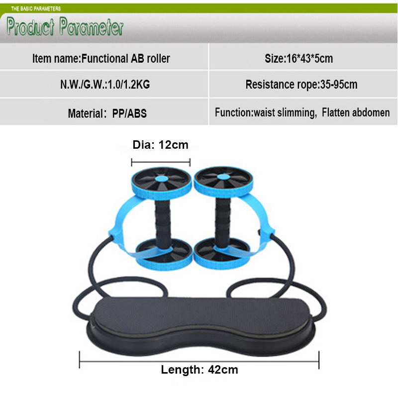 Abdominal Double-Wheeled Exerciser