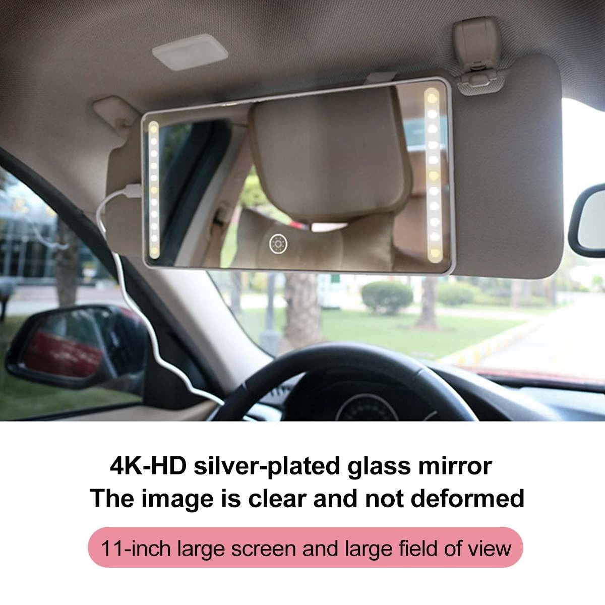 Car LED Lights Mirror