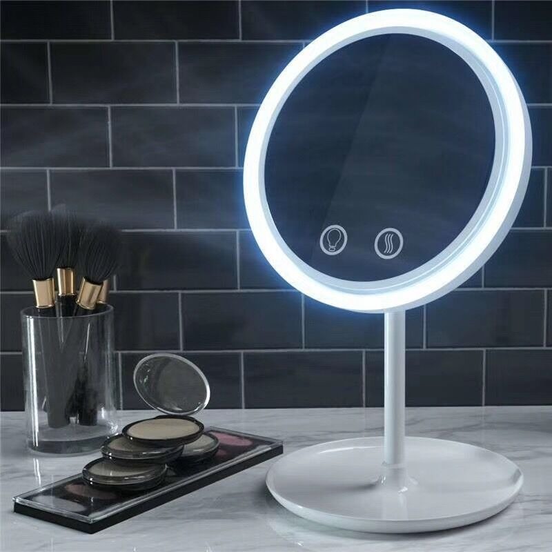 Makeup Mirror With Fan LED Light