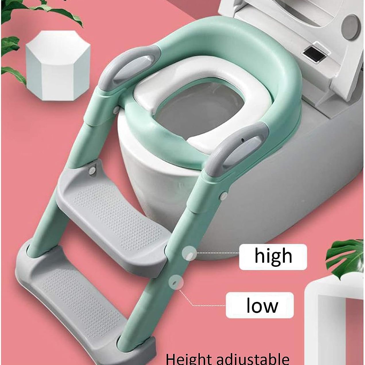 Toilet Seat with Steps